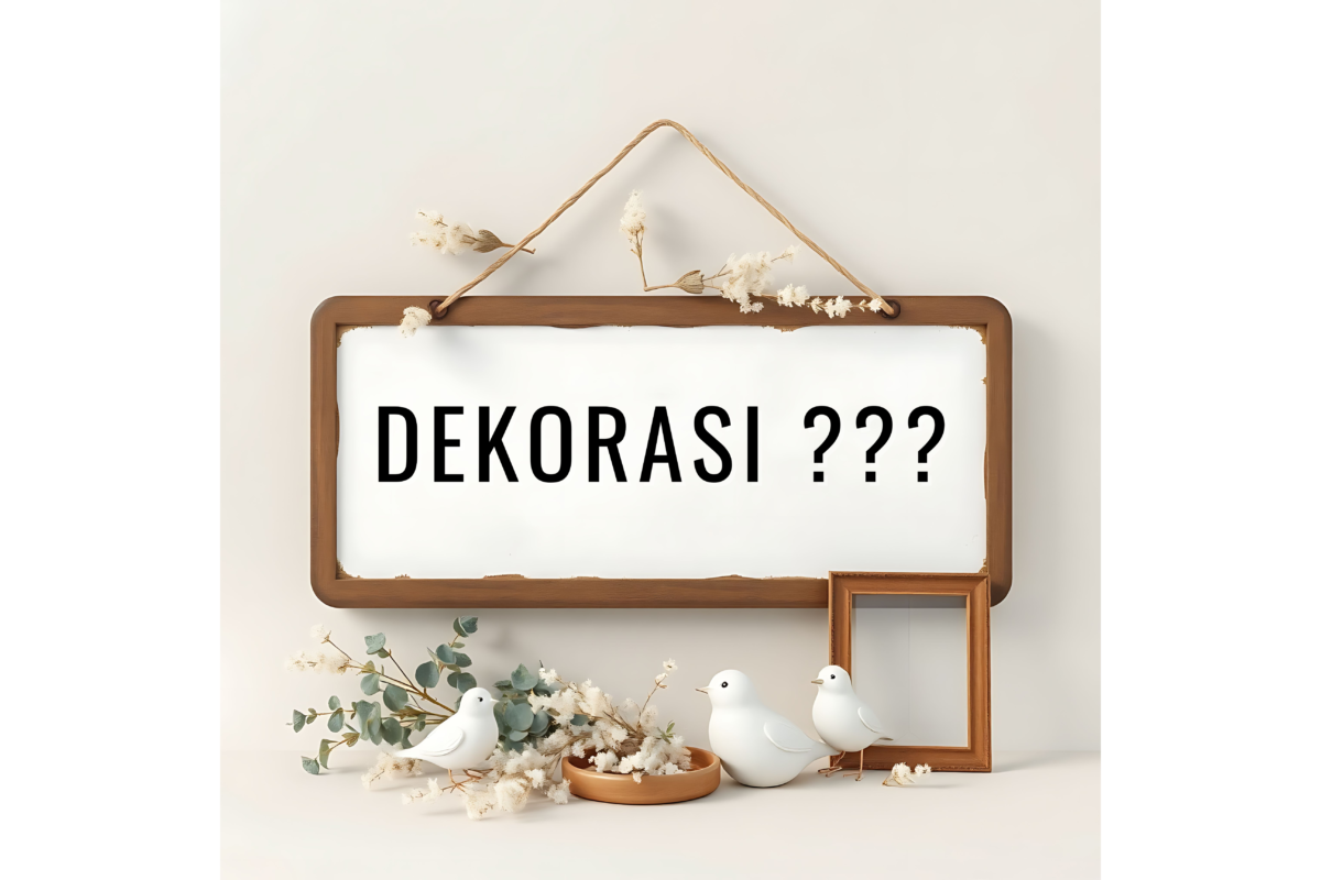 Papan nama dekorasi adalah